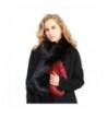 MissShorthair Women's Winter Faux Fur Scarf Colorful Collar Stole Shawl Wrap - 1 Red - CY186YKCQTD