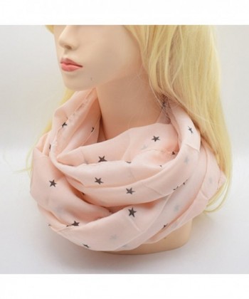 Voile Print Infinity Circle Scarf