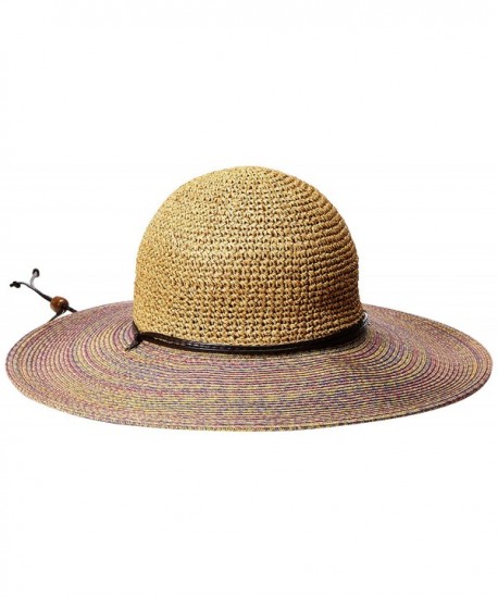 San Diego Hat Company Women's 4-Inch Brim Sun Hat with Crochet Paper Crown - Lavender - CU126ATCIQT