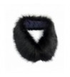 Modelshow Imitation Faux Fur Long Detachable False Collar Scarf Neck Wrap Neckerchiefs for Coat - Black - C3187IWL6ZI