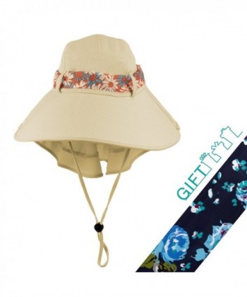 Gardening Adjustable Protection Packable Breathable in Women's Sun Hats