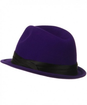 Ladies Wool Felt Fedora Hat