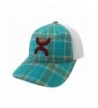 HOOey Turquoise Plaid Snap Back Adjustable Hat - 1547T-TQ - C6126HFZV93