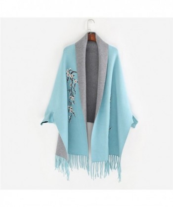 Embroidery Poncho Fashion Tassels Pashmina