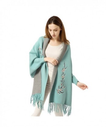 Embroidery Poncho Fashion Tassels Pashmina in Wraps & Pashminas