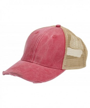 Adams OL102 - 6-Panel Pigment-Dyed Distressed Trucker Cap - CM11JLJ1LP1