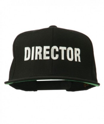 E4hats Director Embroidered Flat Bill