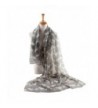 ctshow Milu deer Print Voile Print Scarf Fashionable Women Scarves shawl - Gray - CB183NHCROQ