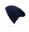 Bestjybt Mens Autumn Winter Warm Knitted Hats Wool Slouchy Baggy Beanie Hat Skull Cap - Navy - CM186Q39G87