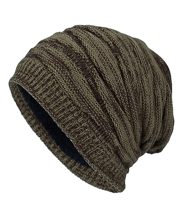 Thick Warm Beanie Hat iParaAiluRy - Khaki - CY1887UUY8E