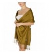 SERENITA Large Soft Silky High Density Pashmina Shawl Wrap Scarf - Dark Mustard - CD12ODXOLIZ