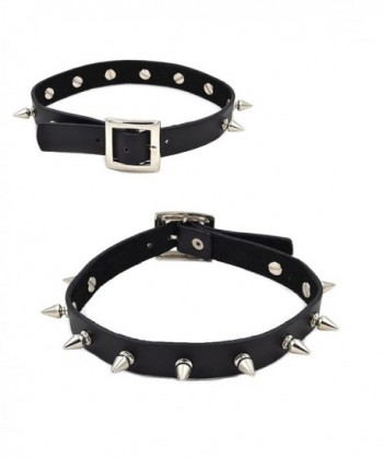 Lychee Collar Punk Goth Heart Cross Choker Leather Neck Ring - CK11Z383GLL