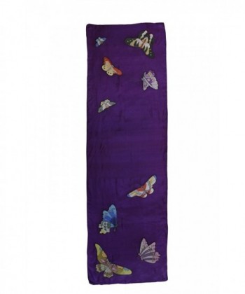 Invisible World Womens Painted Butterflies in Fashion Scarves