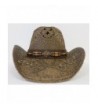 Western Hat / Amber Stone Look with Wood Beads / Brown - CB11DVHHK77