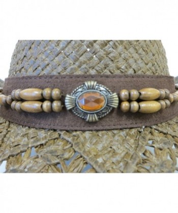 Western Hat Amber Stone Beads