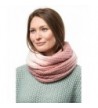 Marino's Women's Cable Knit Infinity Scarves - Fashion Winter Circle Scarf Wrap - Ombré Mauve - CN186DWESDQ