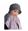 Hats- Scarves and More Fleece Flower Cloche Hat For Chemo & Cancer Patients - Gray - CR1236NWWCN