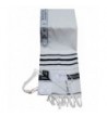 Acrylic Tallit (imitation Wool) Prayer Shawl in Black andSilver Size 18" L X 72" W - CA1121YQNIX