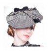 Hibelief Women Striped Fascinator Wedding