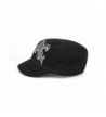 Womens Rhinestone Washed Army Cap in Women's Baseball Caps