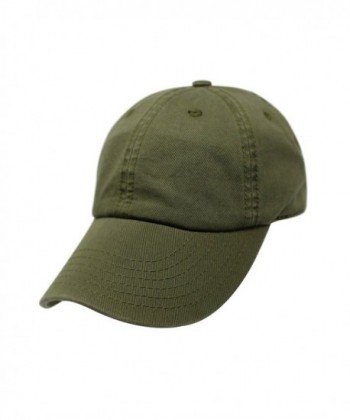 ChoKoLids Cotton Dad Hat Adjustable Blank Cap Low Profile Unstructured Polo Style - Army Green - CO189XGYHUI