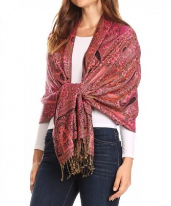 Sakkas 16125 Patterned Fringe Pashmina in Wraps & Pashminas