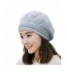 DEESEE Beanie Hat Women Beret Knit Crochet Hat Ski Cap Winter Warm Cap - Grey - CP12MAVWUEV