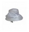 Derby Hat with Feathers and Satin in Red- Black- Brown- Cream or White by Goal 2020 - White - CQ118NW6WAZ