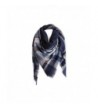 Surblue Warm Stylish Elegant British Style Color Blocking Plaid Shawl Scarf Blanket - Navy - C412N9M7QW2