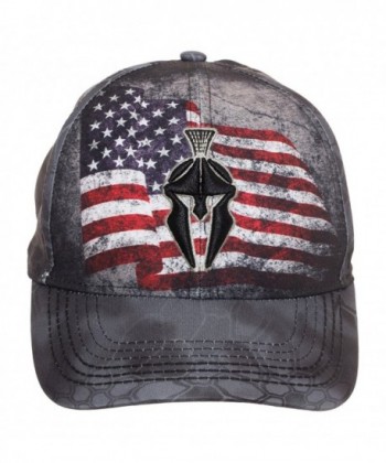 Artisan Owl Kryptek Logo Tactical Apparel Baseball Cap - Available in Multiple Colors - Dark Gray American Flag - CJ183OD9HGZ