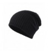 Home Prefer Men's Slouchy Beanie Classic Thick Cable Knit Winter Beanie Cap - Black - CB186LGD9HO