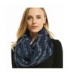 Ovetour Women's Fashion Music Note Print Infinity Scarf Shawl - Dark Blue - CK17YLZ7C4U