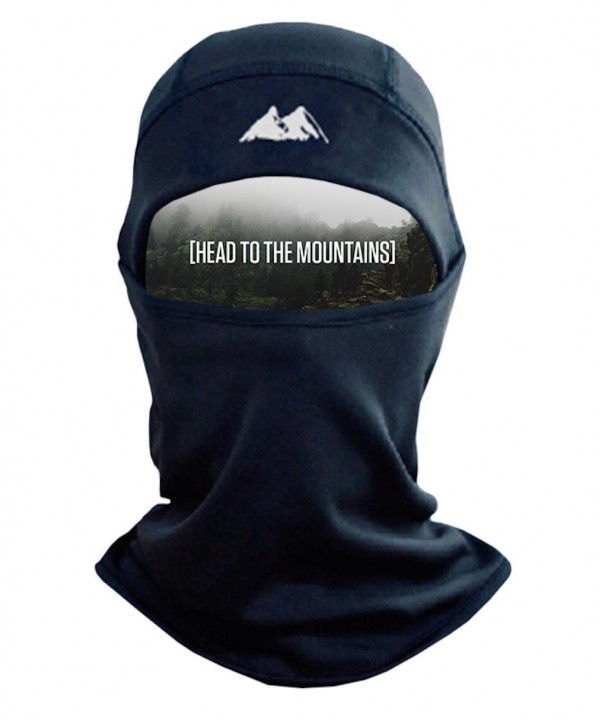 Mountain Made Balaclava Thermal Polyester Fleece Face Mask- Black- One Size - CI128J2W7WV