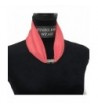 Chiffon Necklace Sash Scarf with Engraved Magnetic Clasp Classic Style for Women - Salmon - CG12NBV78MB