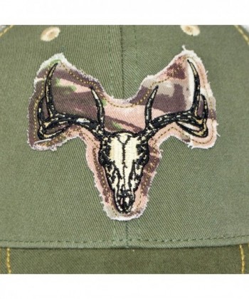 Camouflage Deer Skull Hunter Hat in Men's Baseball Caps