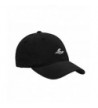 Koloa Surf Wave Logo Soft & Cozy Relaxed Strapback Adjustable Baseball Caps - Black With White Embroidered Logo - CM189A4WTTC