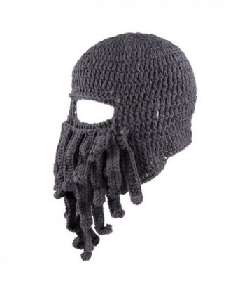 Amurleopard Unisex Barbarian Beanie Octopus in Men's Skullies & Beanies