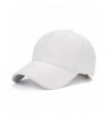 HH HOFNEN Faux Leather Baseball Cap Outdoor Sports Hats Caps For Women and Men - White - CN12O0F6BXD