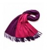 ZORJAR Wool Winter Scarf Women Men Thick Warm Long Scarves Double Color70"x27" - Color 16 - C612MXLESIL