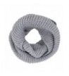 Tapp Collections Thick Knitted Warm Infinity Scarf - Light Grey - CN127RZZYVR