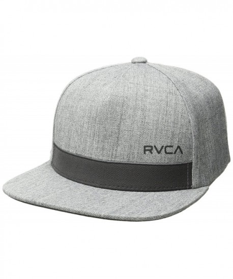 RVCA Men's Sea Drift Snapback Hat - Grey Heather - C812IKLRGQX