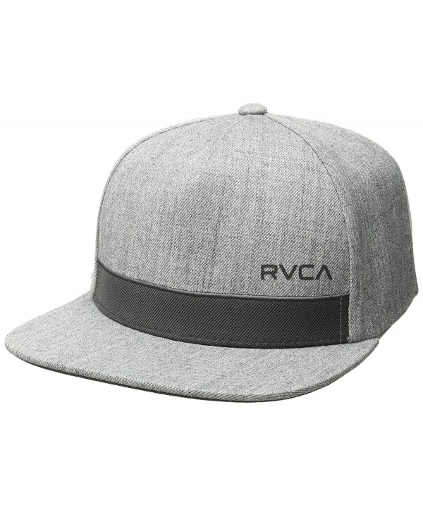 RVCA Men's Sea Drift Snapback Hat - Grey Heather - C812IKLRGQX