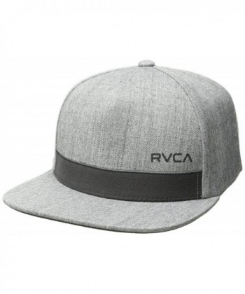 RVCA Men's Sea Drift Snapback Hat - Grey Heather - C812IKLRGQX