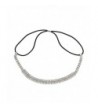 Lux Accessories Pave Crystal Bride Bridal Bridesmaid Wedding Stretch Headband - CD127ZWWML7
