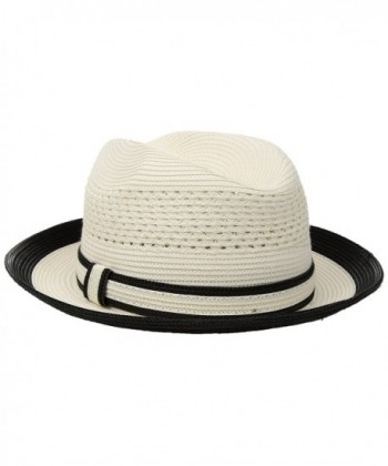 Country Gentleman Vented Fedora White