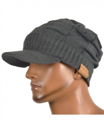 VECRY newsboy Cabbie Winter Check Grey in Men's Newsboy Caps