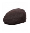 Epoch Men's Classic newsboy Cap- Flat IVY Hat- Snap Brim Herringbone Tweed Cap - 1930-brown - C512N36H5J4