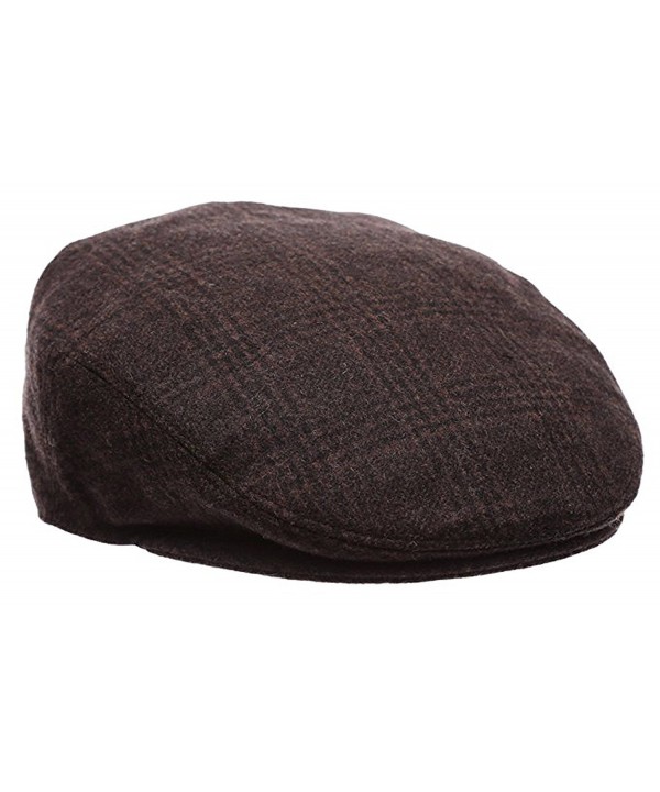 Men's Classic newsboy Cap- Flat IVY Hat- Snap Brim Herringbone Tweed ...
