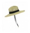 Mens Straw Outback Lifeguard Wide in Men's Sun Hats
