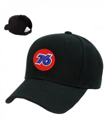 *76* Gas Station Black Embroidery Adjustable Baseball cap Souvenier Gift Unique Hat - CM127AIC571